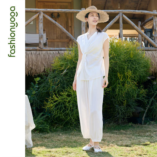 FM16309休闲禅风外搭短袖 商品图11