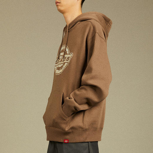 Dickies加绒连帽卫衣秋冬男女同款潮流宽松长袖百搭加厚情侣上衣DK012604 商品图8