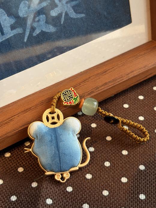 非遗扎染十二生肖挂件手工草木染布艺包挂钥匙挂饰品 商品图1