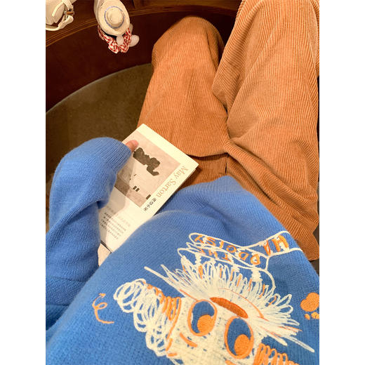 <曾小咸推荐>3.13现货秒杀 ！微信超特价！韩系潦草小狗刺绣毛衣 日常199.99 立减100 秒杀99.99！！ 休闲裤 秒杀99.99！！ 商品图3