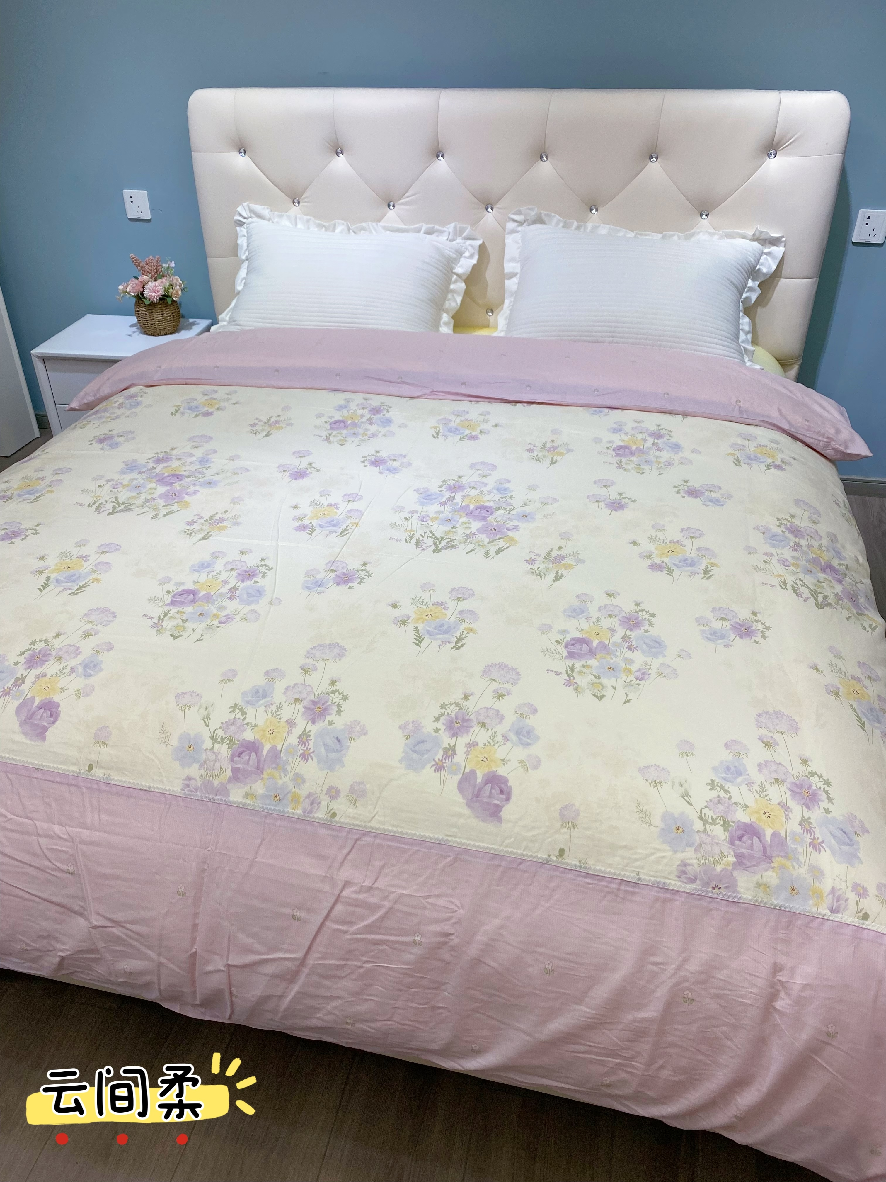 5折秒杀~松植屋100%精梳全棉高密被套甄选新疆长绒棉200*230被罩