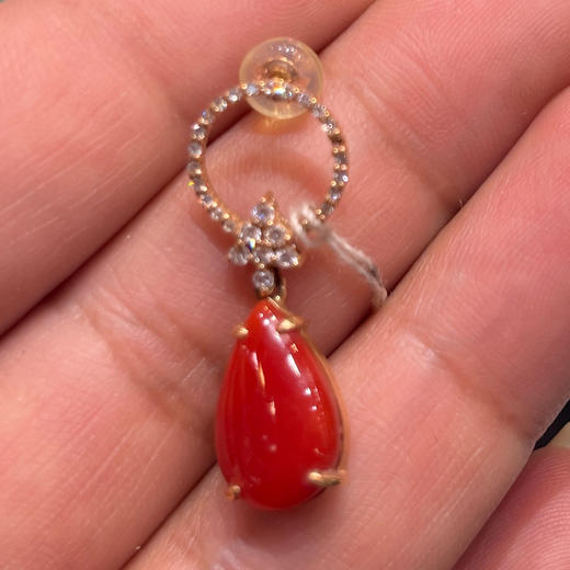 16000元/对珊瑚耳坠 商品图0