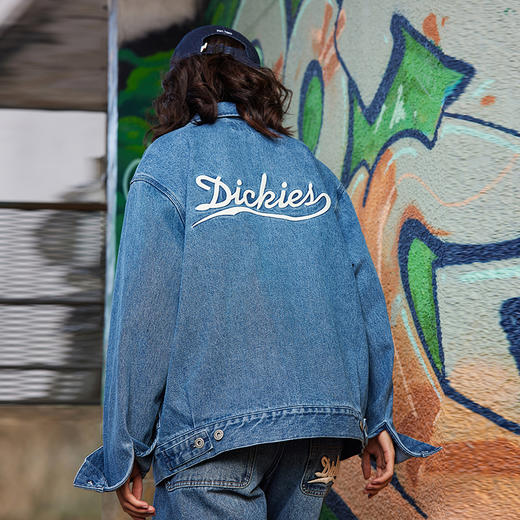Dickies秋冬老爹风水洗牛仔外套底特律IKE机械师重磅夹克 DK0A87R4 商品图9