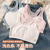 【呵护少女心！2件福利装】女童发育期内衣 一阶段少女文胸薄款防凸点背心 运动无痕抹胸透气工字背心 商品缩略图1