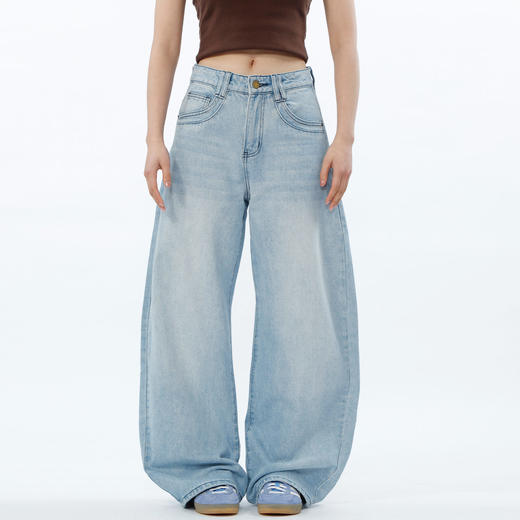 宽松休闲基本款弯刀裤-纪念日百货门店同款169697691 商品图1