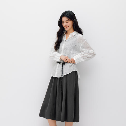 商场同款|森马连衣裙女夏拼接背心裙波点衬衫2026新款通勤两件套 商品图2