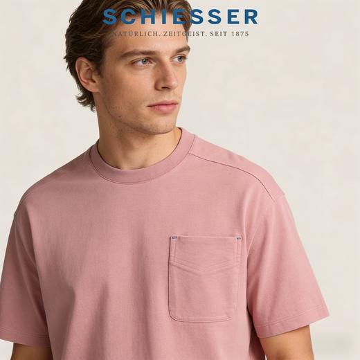 【mix relax系列】舒雅男士圓領短袖上衣82%棉 18%聚酯纖維39/25645U 商品图1