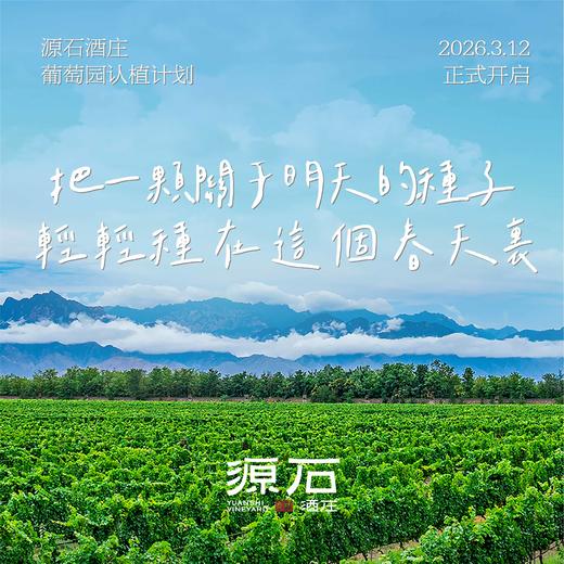 源石酒庄·2026年葡萄园认植计划 商品图0