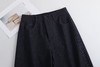 藏青直筒弯刀裤 商品缩略图6