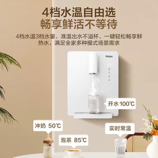 海尔（Haier）管线机云朵温热款壁挂式净水器伴侣100%真沸腾0硅胶管路0异味饮水机直饮机HGRZ2312 商品图5