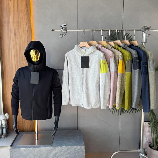 （8色连帽刺绣） ARC 2026春秋COVERT系列男女同款连帽开衫轻量抓绒外套！ 商品图1