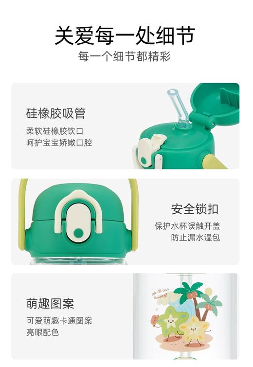 【春上新】9楼母婴生活馆 膳魔师 夏季Tritan吸管杯600mL【带把手】 零售价：138元 活动价：126元 商品图3