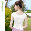凡圣瑜伽曼妙修身一字肩背心F16217 商品缩略图9