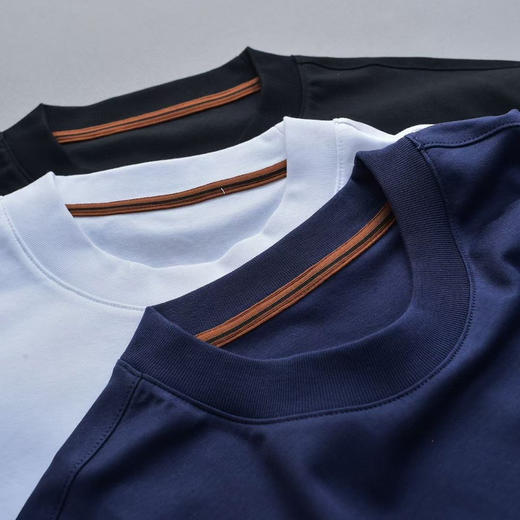 杰尼亚男士丝光棉短袖T恤。白色 蓝色 黑色。自己备注号码颜色 商品图5