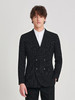 callisto黑色条纹丝羊毛混纺西服 商品缩略图2