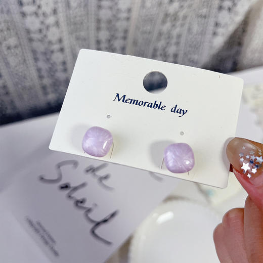 百搭彩色小馒头珍珠耳钉耳环（10mm）-纪念日百货门店同款169894071 商品图3