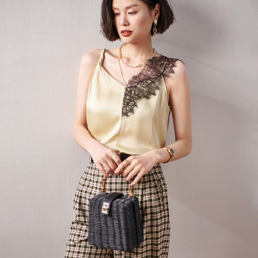 剩S 芳外醋酸背心吊带8T21AD0097 商品图2