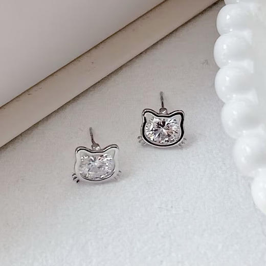 可爱猫咪银针耳环-纪念日百货门店同款160895173 商品图0