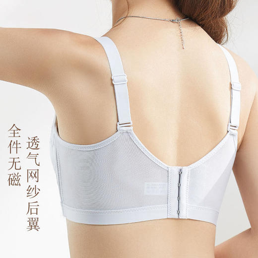 ZYQ-539  小胸内衣薄款蕾丝性感芒果杯软钢圈上托防下垂舒适网纱透气文胸女（单件） 商品图2