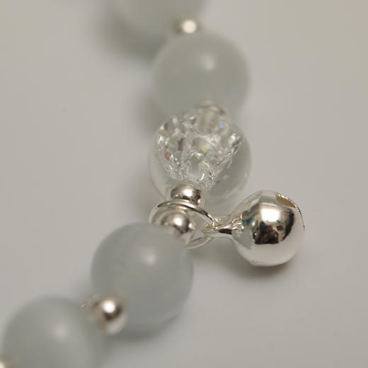 新款中式白水晶蝴蝶结猫眼石手链手串-纪念日百货门店同款159219522 商品图8