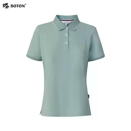 [7A抗菌]波顿夏季女士翻领纯色Polo短袖T恤，清爽利落穿出松弛有度LT326225 商品图6