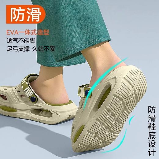 【BAIDAMA 潮流EVA洞洞鞋】2026新款 厚底踩屎感 EVA材质 可分拆鞋垫 方便清洁 日常休闲 潮流款 居家外穿 商品图3