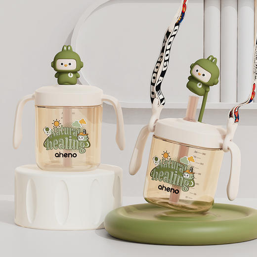 恩尼诺-A504 PPSU成长新章·PPSU牛奶杯 300ml 2色可选【组合】 商品图5