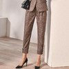 剩S/M 米思阳春季新款气质通勤女式裤子简约百搭显瘦九分休闲裤3667 商品缩略图2