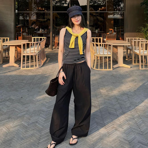 【72h发货】Beau Muse斜纹弯刀阔腿裤 | 版型宽松显瘦、多色可选、通勤休闲百搭 商品图1