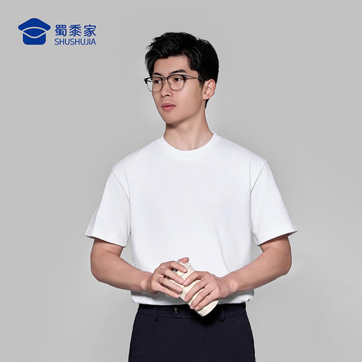 【纯棉圆领短袖T恤】通勤宽松短袖休闲运动半袖T401 商品图9