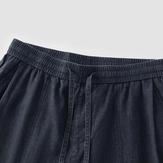 商场同款|森马休闲裤男夏季晕染满版印花长裤2026新款复古弧形裤 商品图2