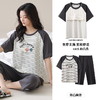 【内置杯垫❗单穿不尴尬】夏季短袖七分裤睡衣女夏带胸垫纯棉中裤女士可外穿家居服套装夏天。rh 商品缩略图3