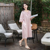 【柔光缎·听风连衣裙】40%莱赛尔60%纯棉双层纱睡裙女2026春夏家居服【2605服装专场】 商品缩略图2
