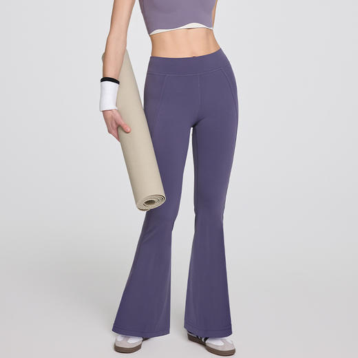 唤醒身心~健身瑜伽裤脚口开叉健身喇叭裤韩国晓星氨纶高弹透气 显高显瘦 腿长一米八！ 商品图2