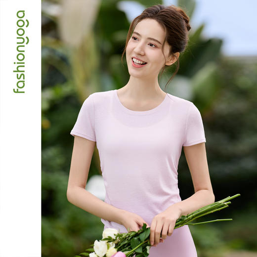 凡圣瑜伽天丝休闲外搭短袖F16311 商品图10