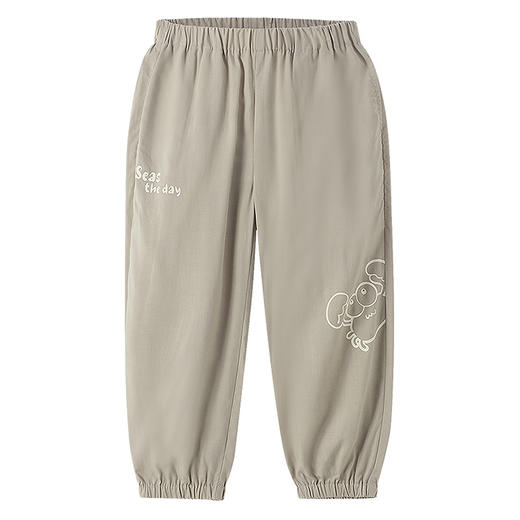 【实体店同款】男女童全腰梭织长裤夏季新款安奈儿童装XM626195 商品图7