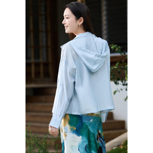 米思阳2026春季新款 舒适休闲轻薄短外套直筒宽松外套女1022 商品图3