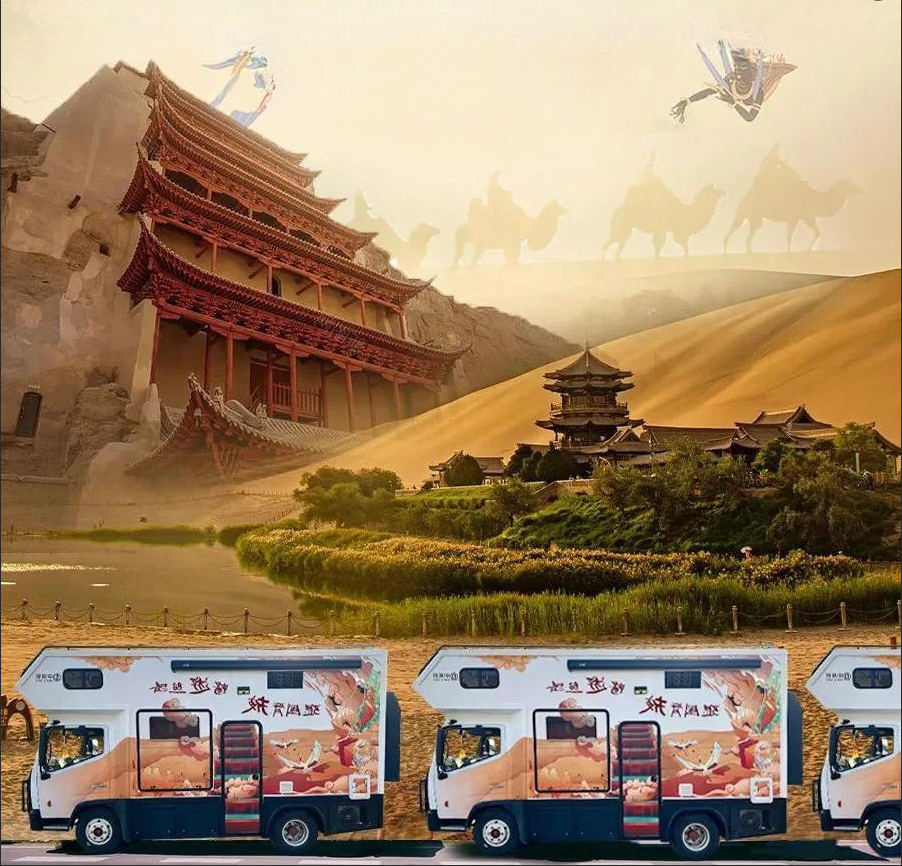 【敦煌】房车游丝绸之路！青海湖X河西走廊X敦煌！私享沙漠营地，骑着骆驼去上学，多项沙漠草原亲子体验！