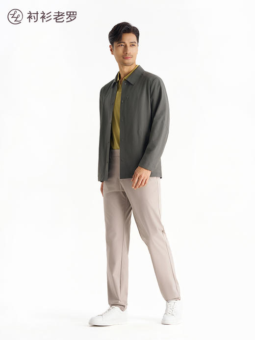 【云盾】抗撕裂肌能格翻领暗扣衬衫夹克261L7J537N[门店专款] 商品图6