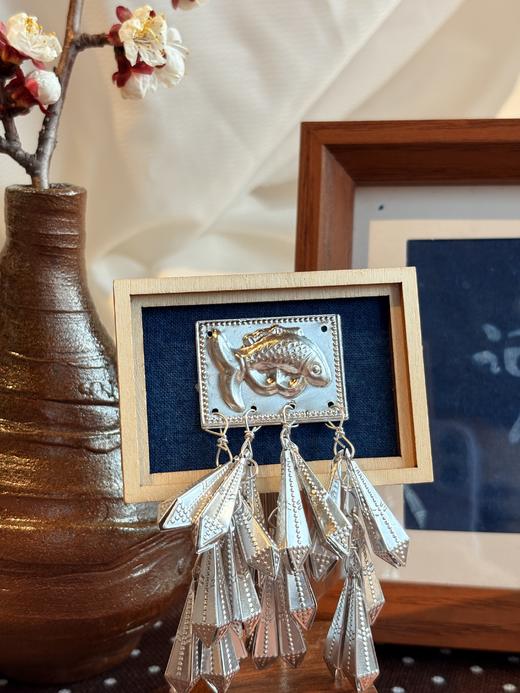 非遗草木染苗银木质冰箱贴原创手工扎染创意冰箱贴装饰 商品图3