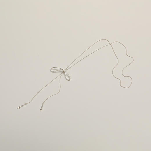 新款百搭甜美简约蝴蝶结项链毛衣链-纪念日百货门店同款 163594229 商品图8