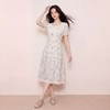 奢姿大码女装2026夏季胖妹妹轻奢优雅连衣裙气质碎花方领A字裙9962860085 商品缩略图2