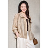 米思阳2026春季新款 舒适休闲轻薄短外套直筒宽松外套女1022 商品缩略图1