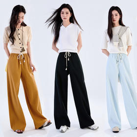 素冷松弛『吉罗纪 清冷棉莱老钱裤』2026春夏新款 轻薄透气 藏肉显瘦 舒适百搭