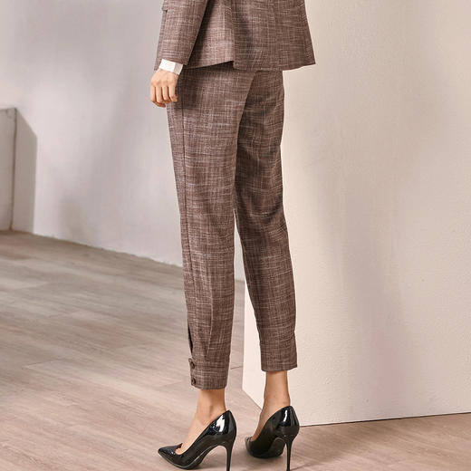 剩S/M 米思阳春季新款气质通勤女式裤子简约百搭显瘦九分休闲裤3667 商品图6