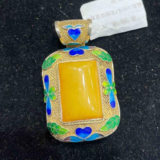 180元/克银烧蓝蜜蜡 商品图2