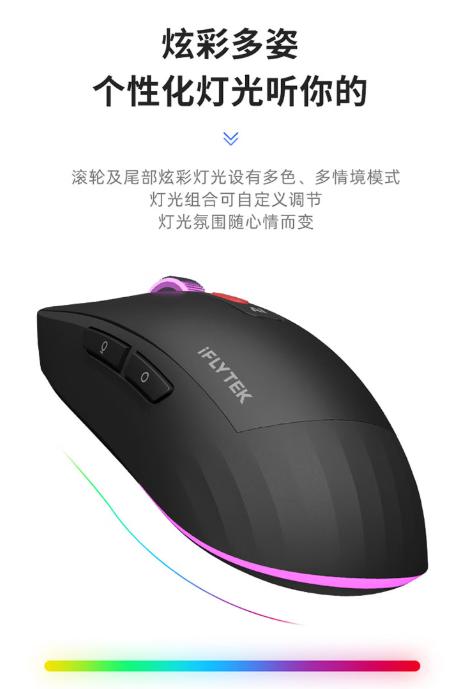 【JY】科大讯飞AM50星火版黑 色/白色 语音鼠标 商品图1