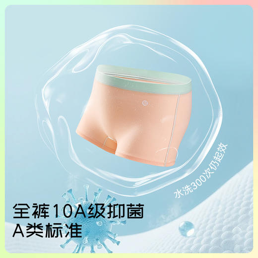 MILOFISH米乐鱼 儿童精梳长绒棉双抗内裤3条 （添加积雪草舒敏成分） 商品图2
