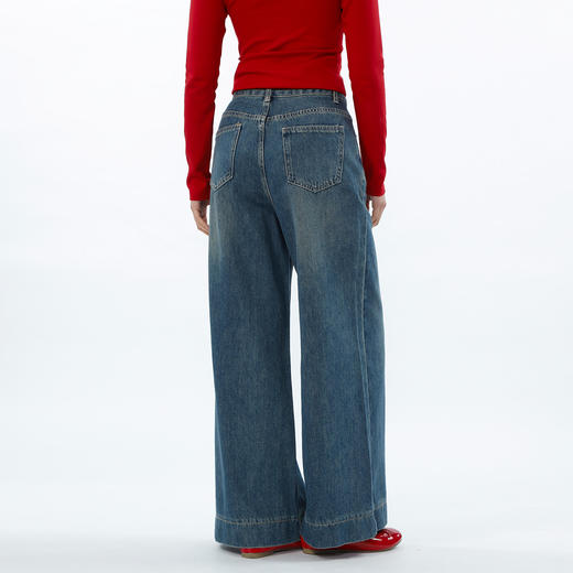 高腰百搭基本款大阔腿牛仔裤-纪念日百货门店同款169694781 商品图2