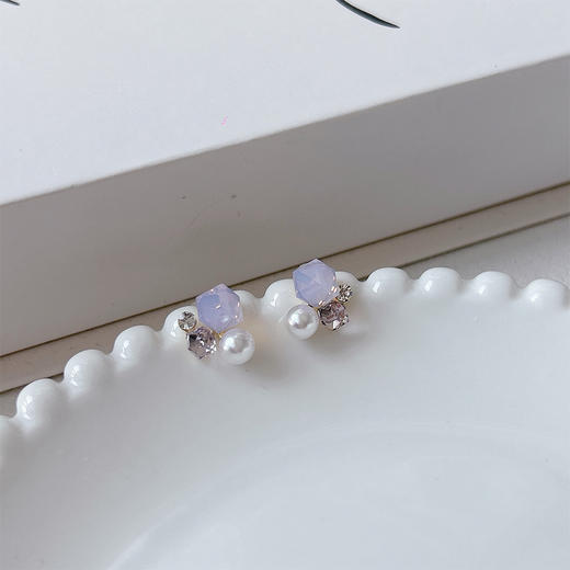 轻奢小众简约精致心银针耳环纪念日百货门店同款162400007 商品图3